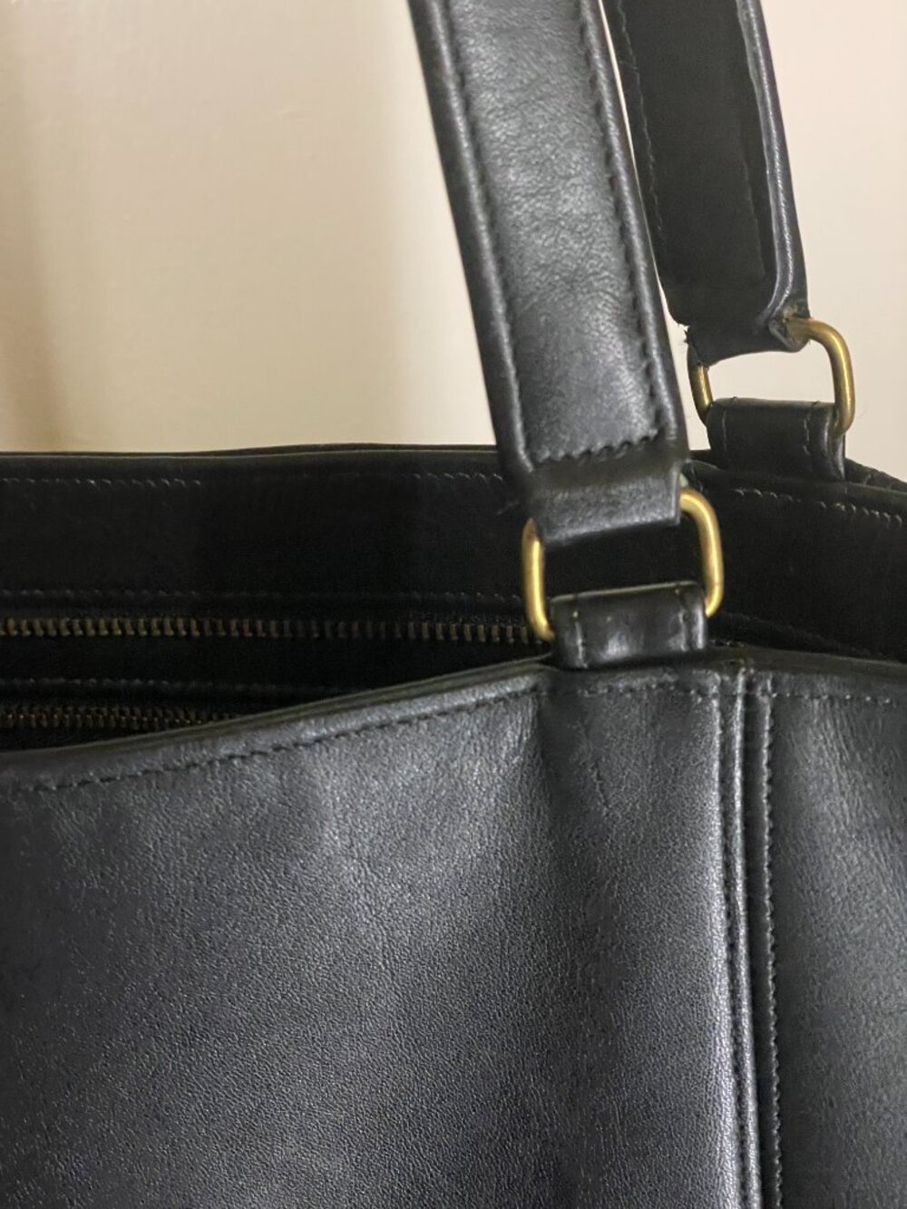 Vintage Coach Light Tote Black - Picture 8 of 16